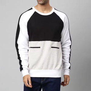 Men's <b>Navy</b> Blue Crew Neck 100% Cotton <b>Sweatshirt</b> Regular Fit Solid Pullover Casual Streetwear Knitted Custom Winter OEM Service - Product Image 1