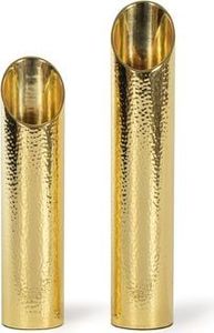 Modern Brass Tabletop Vases Set of 2 Cone Shape High Quality Decorative Flower Vases for Home Interior Design - Product Image 3