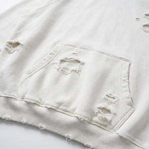 Hoodie tendance personnalisé avec logo imprimé, effet vieilli, décontracté, 100% tissu, délavé au soleil, effet délavé à l'acide, coupe oversize, unisexe - Product Image 6