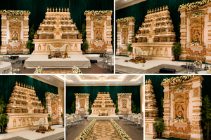 วัดพระรามศวาราม พร้อมเวทีงานแต่งงานแบบถอดประกอบได้ หรูหรา สง่างาม สำหรับงานแต่งงานฮินดู  ปรับแต่งสีได้ตามต้องการ แบบดั้งเดิม - Product Image 2