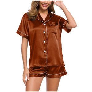 <b>Women</b> Pajama Set with <b>Short</b> Sleeves and <b>Shorts</b> Casual Sleepwear 2 Piece Lounge Clothes for Warm Weather Nights For - Product Image 4