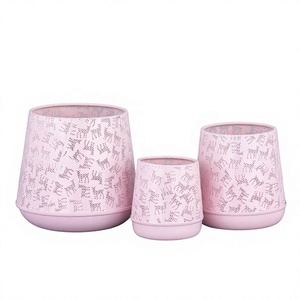 Decorative Heat Resistant Handmade Eco-Friendly Durable Tealight Candle Jars Holder Set 2 Accent Color Coating Iron <b>Hurricane</b> - Product Image 1