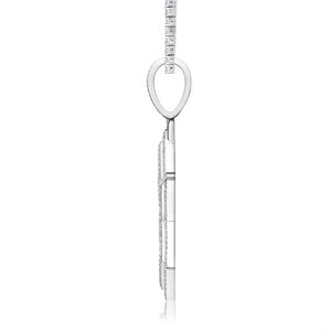 SHRAMAN DIAMOND Collar con Colgante de Plata de Ley 925 Chapado en Oro con Moissanita y Escudo de Estrella de David para Unisex, Lujoso para Fiestas - Product Image 5