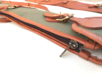 Étui de chasse pour lance-pierre en polyester double caoutchouc 100 %, non imperméable, avec lentille en verre, marron, durable, pour toutes les saisons et activités de plein air