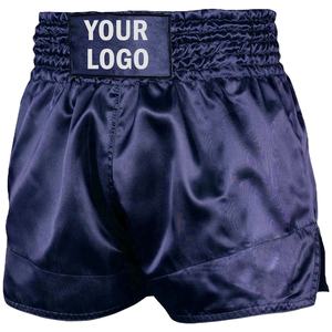 Shorts de boxe thaïlandaise MMA pour hommes entièrement personnalisés, vente en gros, séchage rapide, longueur genou, entraînement UFC - Product Image 2
