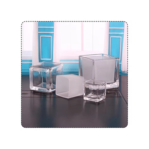 Decorative Square Glass Votive Candle Holder for <b>Weddings</b> Restaurants Hotels and Home Interiors - Product Image 3