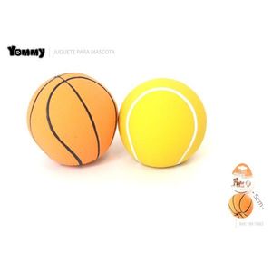 Pelota de baloncesto/tenis de látex Yommy Pet de 5 cm, juguete para perros - Product Image 1