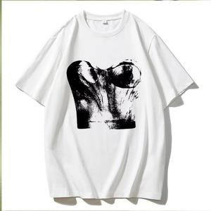 เสื้อยืดผู้หญิงรุ่นใหม่มาแรง ดีไซน์แผงไหล่แบบสั่งทำพิเศษ ยอดขายดี เสื้อยืดแฟชั่นสำหรับฤดูร้อน คุณภาพดี ราคาถูก รับผลิตแบบ OEM - Product Image 3