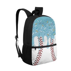 Mochila Deportiva Impermeable Splendid Apparel con Estampado de Donuts de Béisbol, Cierre de Cremallera de Poliéster, Bolsa de Viaje Multifuncional - Product Image 5