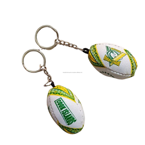 พวงกุญแจลูกบอลรักบี้พวงกุญแจลูกบอลกีฬาขนาดเล็กพวงกุญแจโลโก้ที่กำหนดเองความคิดสร้างสรรค์พวงกุญแจพีวีซีของขวัญส่งเสริมการขายการ์ตูนผู้จัดจำหน่ายจำนวนมาก - Product Image 5