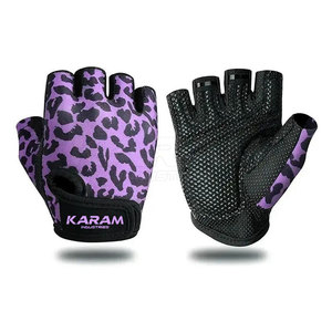 Guantes Deportivos de Medio Dedo en Cuero Sublimado, Transpirables, Duraderos y Cómodos para Gimnasio, Entrenamiento y Ejercicio - Product Image 1