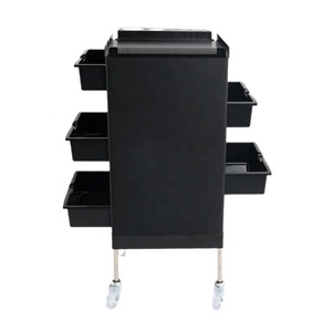 Multi-Functional Modern Stainless Steel Hair Salon Storage <b>Trolley</b> Cart with Heavy-Duty Design - Product Image 1