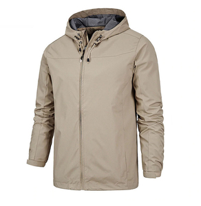 Blouson Bomber Zippé Hiver Homme Coupe-Vent Polyester/Coton Col Montant Décontracté Style Urbain Extérieur Couleur Personnalisable sur le Devant - Product Image 4