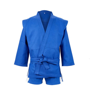 High Performance Sambo Jacket Polyester Cotton Lightweight Breathable Martial Arts Uniform with Customized Packing - Product Image 1