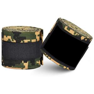 Vendas de Boxeo con Estampado de Camuflaje Digital, Elásticas de Algodón, para MMA, Kickboxing, Artes Marciales, Soporte de Muñeca, Venta al por Mayor OEM - Product Image 2