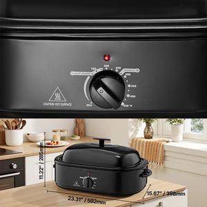 Forno da Banco per Tacchino con Temperatura Regolabile e Coperchio Autobagnante - Product Image 5