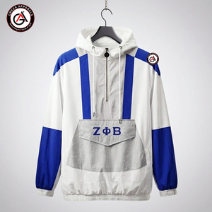 Veste de sport vintage imperméable et coupe-vent Zeta Phi Beta pour femmes, idéale pour les sororités et les fraternités - Product Image 1