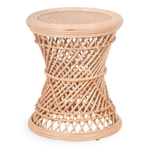 Taburetes de ratán hechos a mano, puf natural, otomanas elegantes en varios tamaños para mostrador y sofá. - Product Image 2