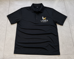 เสื้อโปโลสีดำปักโลโก้ตามสั่งสำหรับผู้ชาย |   เสื้อโปโลยูนิฟอร์มบริษัท โพลีเอสเตอร์พรีเมียม |   เสื้อโปโลสำหรับกอล์ฟและชุดทำงาน ระบายอากาศได้ดี แห้งเร็ว - Product Image 6
