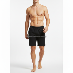 Shorts en molleton français personnalisés avec logo, pour hommes, unis, vierges, pour la gym, de haute qualité, 100 % coton, fabricant, vente en gros - Product Image 1