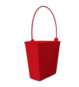 กระป๋องน้ำโลหะสีเหลืองพร้อมหูจับคู่เคลือบสี - Product Image 3