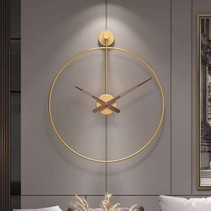 Indian Supplier Luxury Crafted Metal Wall <b>Clock</b> Made with High Quality Steel and Smooth Silent Quartz for Stylish Room Design - Product Image 4