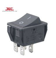 Interrupteur à bascule double pôle 2NO marche/arrêt JEC 608 10A 250VAC IP65, courant maximal 16A, bouton poussoir ULCUL ENEC CQC pour -25C~85C