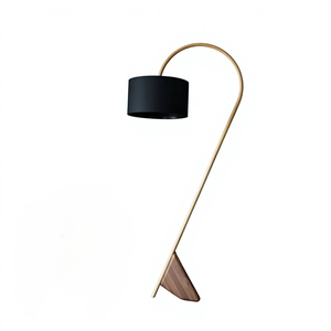 Minimalist Metal Floor Lamp <b>Black</b> Cylindrical <b>Shade</b> Multicolored Large Size LED <b>Light</b> Source Easy Installation Residential Use - Product Image 1