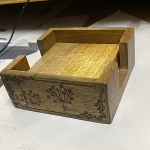 Posavasos de madera hechos a mano, posavasos para té y café - Product Image 1