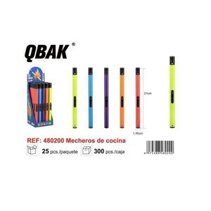 Accendini da Cucina QBAK 21cm Colorati Ricaricabili per Uso Culinario - Product Image 1