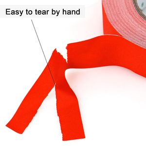 Ruban adhésif gaffer rouge mat non réfléchissant de 1 pouce x 30 verges, déchirable à la main, auto-adhésif, pour étiquetage de câbles et scénographie, sans résidu - Product Image 2
