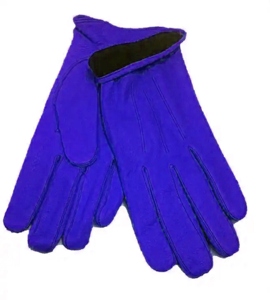 Durable Soft Goat Grain Leather Anti-Vibration Black Fleece Lining Breathable Safety <b>Gloves</b> Elastic Wristlet Waterproof - Product Image 5