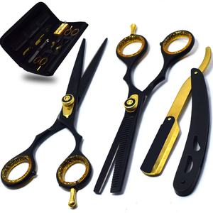 Professional Hair Cutting Scissors Set with Dragon Handle Stainless Steel Quality <b>Barber</b> Tools Sharp <b>Blade</b> Tip for Hairdresser - Product Image 6