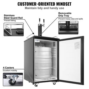 ตู้ทำเบียร์สดแบบคู่สำหรับวางถัง CO2ขนาดเต็ม32-50 F ควบคุมอุณหภูมิ - Product Image 6