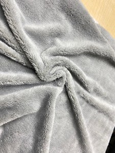 Super Soft Yarn Dyed <b>Fabric</b> 100% <b>Polyester</b> Grey Color for Blanket Garments Toys Home Textile - Product Image 5