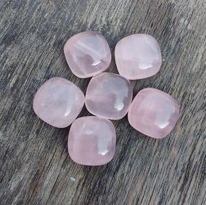 Cabochons en quartz rose naturel de 5 mm, formes fantaisie, dos plat, qualité excellente, pierres précieuses en vrac, toutes tailles disponibles - Product Image 5