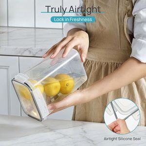 24-Piece BPA-Free <b>Plastic</b> <b>Kitchen</b> Canister Set for Cereal Flour Sugar & Dry Food Storage with 24 Labels - Product Image 3