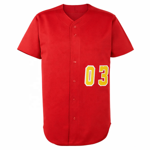 ชุดเบสบอลสำหรับผู้ชาย |   เสื้อยืดโพลีเอสเตอร์ 100% ระบายอากาศได้ดี น้ำหนักเบา แขนสั้น พิมพ์ลายโลโก้ด้านหน้า - Product Image 4