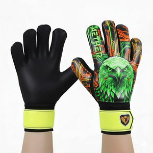 Gants de gardien de but de football pour enfants et jeunes, en cuir respirant, avec logo personnalisé - Product Image 4