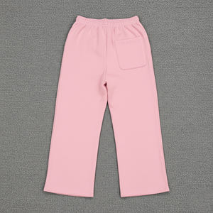 Pink <b>Men's</b> Sweatpants Elastic Waist Digital Printing Letter Brand Right Leg Casual Autumn <b>Linen</b>/Cotton Midweight Vintage - Product Image 5