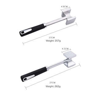 Marteau à viande double face en acier Bold Blossom, attendrisseur de steak écologique antiadhésif, grand outil de cuisine en stock - Product Image 2