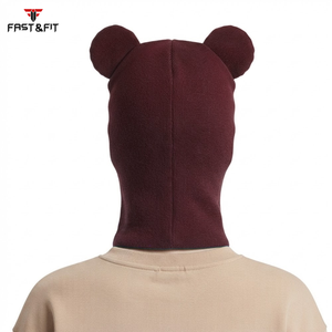 Cagoule de sport noire personnalisée à un trou, haute qualité, pour moto, ski et vélo, avec motif imprimé, prix de gros - Product Image 2