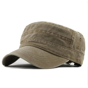 Premium Unisex Adjustable Denim Cotton <b>Flat</b> Cap Breathable Casual Style Spring Summer Wear Adults On Demand Manufacturing - Product Image 2