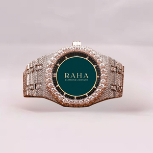 VVS Moissanite Diamond Stainless Steel <b>Mechanical</b> Auto 3BAR Glass 41mm Analog Fully Iced Luxury Unisex Butterfly Clasp <b>Watch</b> - Product Image 1