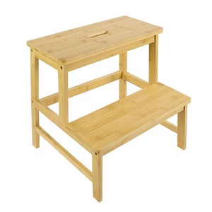 Natural Handwoven <b>Bamboo</b> Step <b>Stool</b> - Wholesale B2B Pricing - Product Image 1