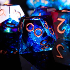 Juego de Dados de Resina de Tamaño Estándar, Dados Poliédricos de Resina Multicolores para Juegos de Mesa de Dungeons and Dragons, Suministros de Juego al por Mayor - Product Image 4