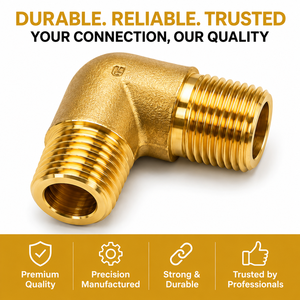 Conector de Codo de Latón de 90 Grados, Accesorios para Mangueras, Suministro de Agua a Baja Presión, Superficie Pulida Resistente a la Corrosión - Product Image 6
