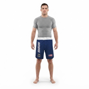 Pantalones Cortos de MMA Sublimados Personalizados, que Absorben la Humedad, Ropa Deportiva Patriótica para Equipos, Entrenamiento de Deportes de Combate, Logotipo OEM, Poliéster, Artes Marciales - Product Image 1