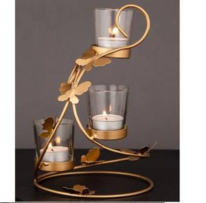 Porte-bougie votif pour centre de table de mariage, décoration de maison, porte-bougie à thé, porte-bougie votif avec verre - Product Image 1