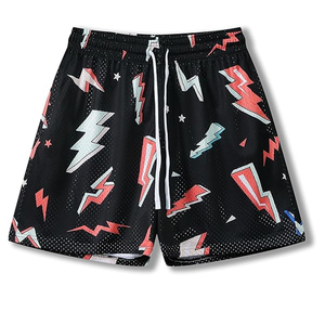 High Quality Custom 5 Inch Men's Double <b>Layer</b> Basketball Shorts Quick Dry Fitness Running Summer Mesh Knitted Elastic Waist - Product Image 1